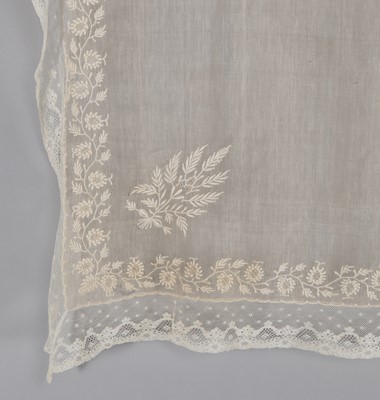 Lot 7 - Three fichus/shawls, late 18th-early 19th-century
