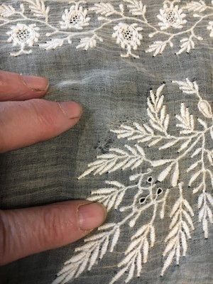 Lot 7 - Three fichus/shawls, late 18th-early 19th-century