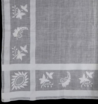 Lot 27 - A group of whitework shawls and fichus, first half of the 19th century