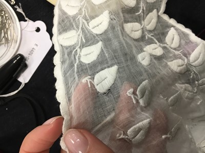 Lot 27 - A group of whitework shawls and fichus, first half of the 19th century