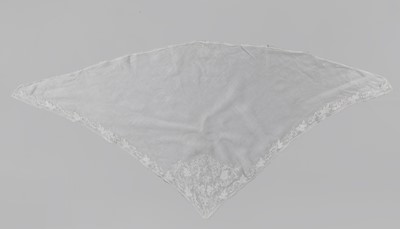 Lot 27 - A group of whitework shawls and fichus, first half of the 19th century