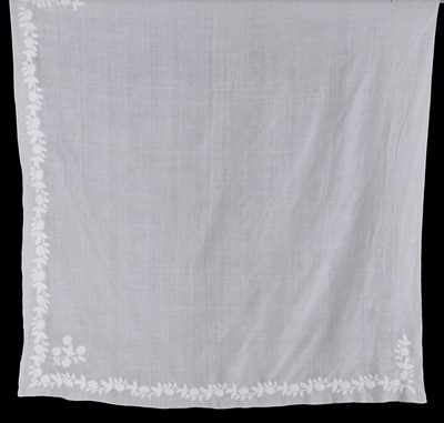 Lot 27 - A group of whitework shawls and fichus, first half of the 19th century