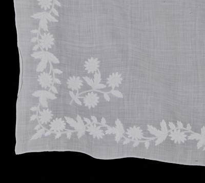 Lot 27 - A group of whitework shawls and fichus, first half of the 19th century