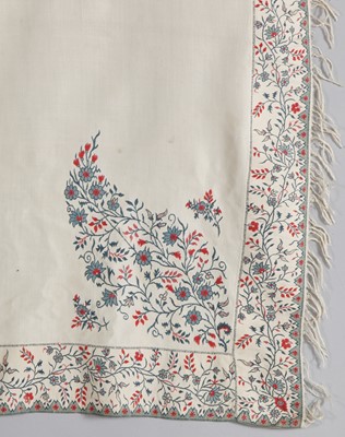 Lot 93 - Four shawls and stoles, early 19th-century