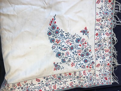 Lot 93 - Four shawls and stoles, early 19th-century
