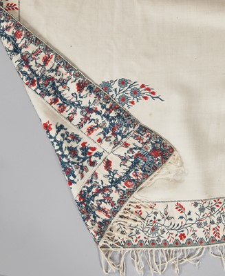 Lot 93 - Four shawls and stoles, early 19th-century