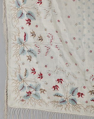 Lot 93 - Four shawls and stoles, early 19th-century