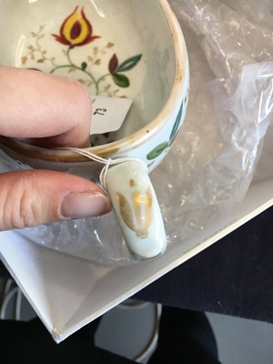 Lot 73 - A porcelain bourdeloue (female chamber pot) probably French, early 19th century