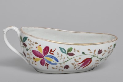 Lot 73 - A porcelain bourdeloue (female chamber pot) probably French, early 19th century