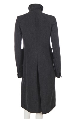 Lot 216 - A Carol Christian Poell grey wool-ramie blend coat, 'Self-Same' collection, 2009