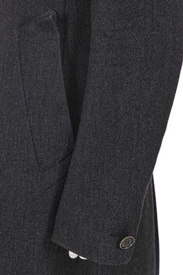 Lot 216 - A Carol Christian Poell grey wool-ramie blend coat, 'Self-Same' collection, 2009