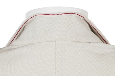 Lot 42 - A Carol Christian Poell men's white cotton 'Self Edge' blazer, 2014