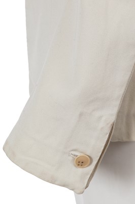 Lot 42 - A Carol Christian Poell men's white cotton 'Self Edge' blazer, 2014