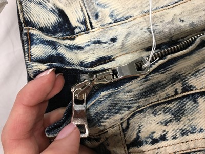 Lot 81 - A Balmain by Christophe Decarnin American flag denim and leather jacket, Spring-Summer 2011