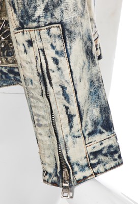 Lot 81 - A Balmain by Christophe Decarnin American flag denim and leather jacket, Spring-Summer 2011