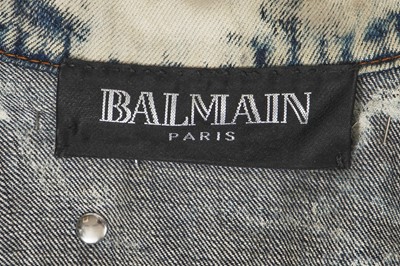 Lot 81 - A Balmain by Christophe Decarnin American flag denim and leather jacket, Spring-Summer 2011