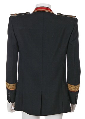 Lot 19 - A Balmain by Christophe Decarnin black gabardine military-inspired jacket, Autumn-Winter 2011-12
