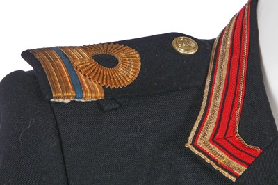 Lot 19 - A Balmain by Christophe Decarnin black gabardine military-inspired jacket, Autumn-Winter 2011-12
