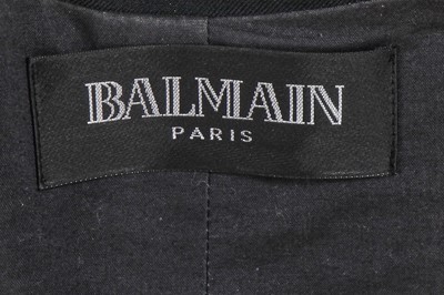 Lot 19 - A Balmain by Christophe Decarnin black gabardine military-inspired jacket, Autumn-Winter 2011-12