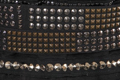 Lot 89 - A Balmain by Christophe Decarnin studded black cotton suit, Spring-Summer 2009