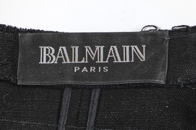 Lot 89 - A Balmain by Christophe Decarnin studded black cotton suit, Spring-Summer 2009