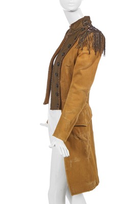 Lot 83 - A Balmain by Christophe Decarnin khaki canvas military-inspired tailcoat, Spring-Summer 2010