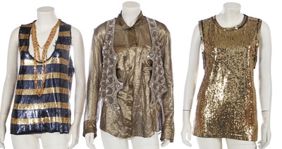 Lot 234 - A group of Balmain tops and accessories, 2010s