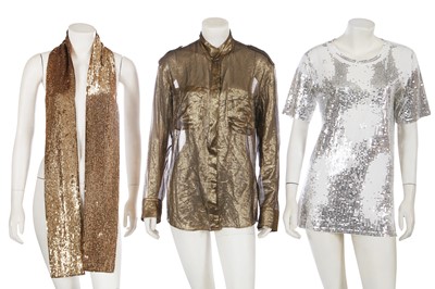 Lot 234 - A group of Balmain tops and accessories, 2010s