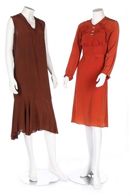 Lot 7 - A group of mainly daywear in autumnal shades,...