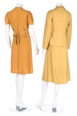 Lot 7 - A group of mainly daywear in autumnal shades,...