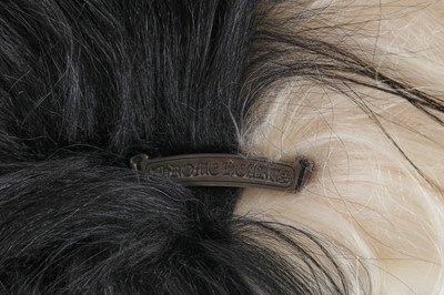 Lot 236 - A Chrome Hearts black and white goat hair clutch, circa 2010