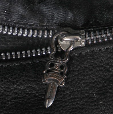 Lot 236 - A Chrome Hearts black and white goat hair clutch, circa 2010