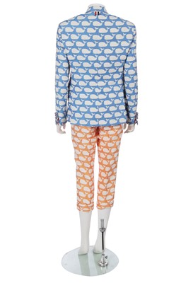 Lot 14 - A Thom Browne men's jacquard woven cotton summer suit, Spring-Summer 2013