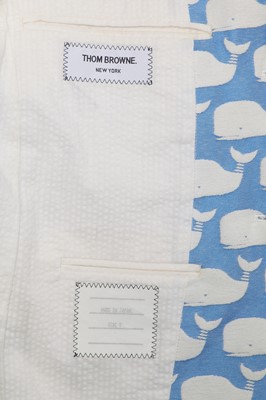 Lot 14 - A Thom Browne men's jacquard woven cotton summer suit, Spring-Summer 2013