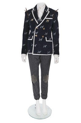 Lot 16 - A Thom Browne men's spike-studded suit, Autumn-Winter 2012-13