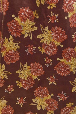 Lot 496 - A Biba floral printed satin ensemble, circa 1970