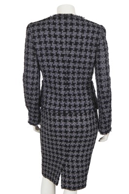 Lot 271 - A Moschino black and grey tweed wool suit, 2000s