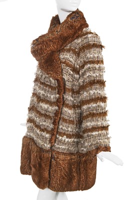 Lot 27 - A Chanel by Karl Lagerfeld tweed and fur coat, Autumn-Winter 2010-11