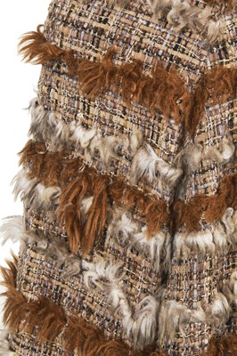 Lot 27 - A Chanel by Karl Lagerfeld tweed and fur coat, Autumn-Winter 2010-11