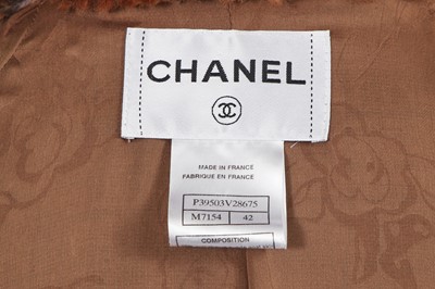 Lot 27 - A Chanel by Karl Lagerfeld tweed and fur coat, Autumn-Winter 2010-11