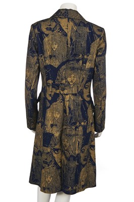 Lot 254 - A Roisin Dubh screen printed denim coat, 2003