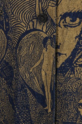 Lot 254 - A Roisin Dubh screen printed denim coat, 2003