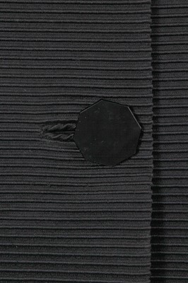 Lot 432 - A Christian Dior haute couture black silk swagger coat, Autumn-Winter 1952-53