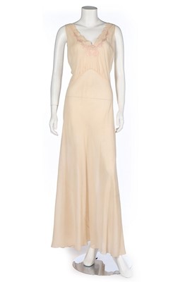 Lot 363 - Two Jean Patou bias-cut crêpe de chine...