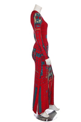 Lot 311 - A Jean Paul Gaultier printed jersey dress, 'Cyberbaba' collection, Spring-Summer 1996