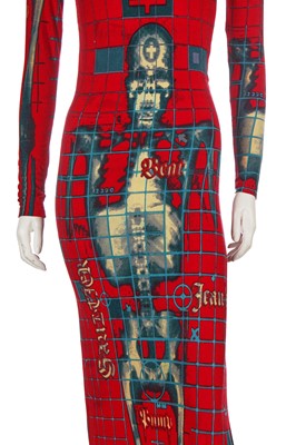 Lot 311 - A Jean Paul Gaultier printed jersey dress, 'Cyberbaba' collection, Spring-Summer 1996