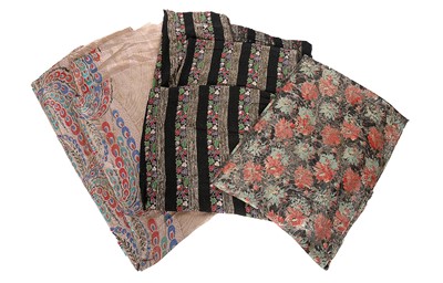 Lot 428 - A quantity of lamé fabric lengths, 1930s,...