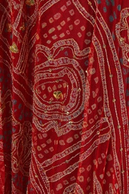 Lot 512 - A Thea Porter embroidered dress and velvet bolero, circa 1972