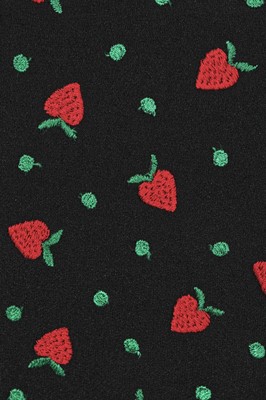 Lot 474 - An Ossie Clark/Celia Birtwell 'strawberry' jacket, 1971