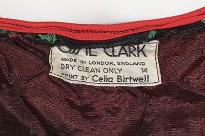 Lot 474 - An Ossie Clark/Celia Birtwell 'strawberry' jacket, 1971